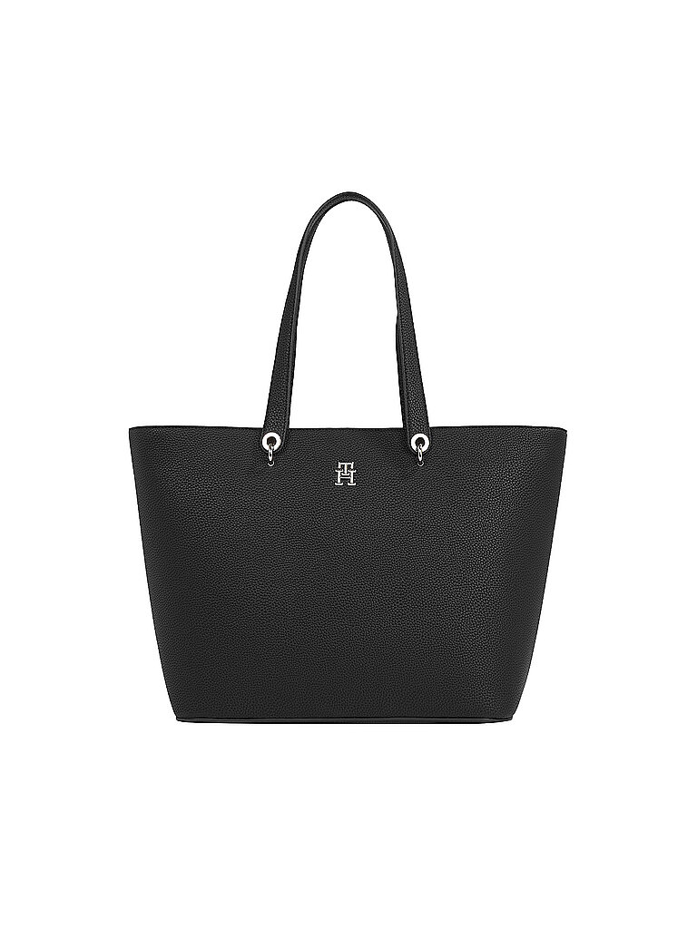 TOMMY HILFIGER Tasche - Shopper TH EMBLEM schwarz
