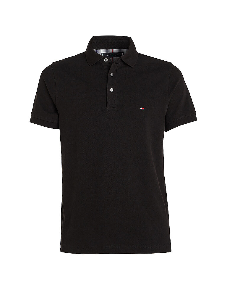 Poloshirt Slim Fit schwarz XL herren