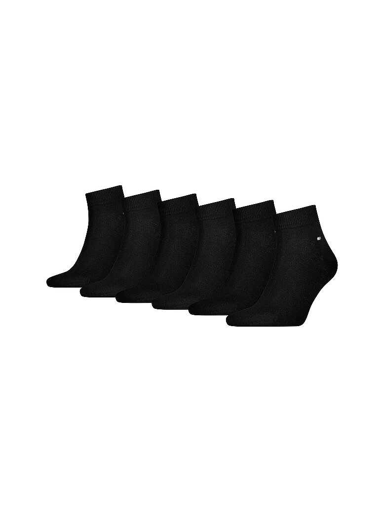 TOMMY HILFIGER Sneaker Socken 6er Pkg. Black schwarz | 39-42