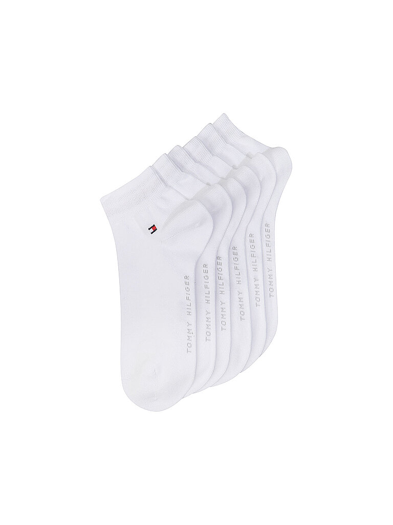 TOMMY HILFIGER Sneaker Socken 6er Pkg. White weiss | 47-49