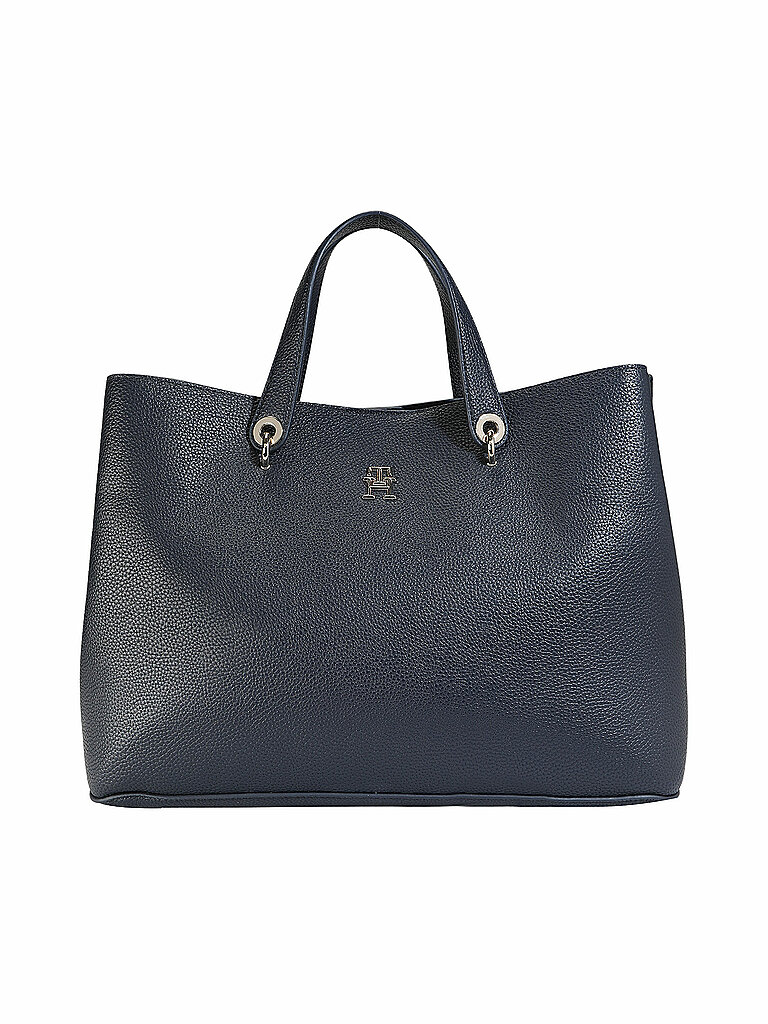 TOMMY HILFIGER Tasche - Henkeltasche TH EMBLEM dunkelblau