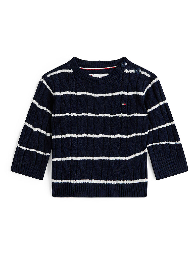 TOMMY HILFIGER Baby Strickjacke dunkelblau | 92