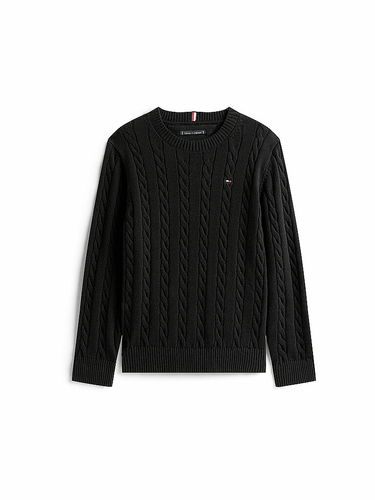 TOMMY HILFIGER Jungen Pullover schwarz | 152