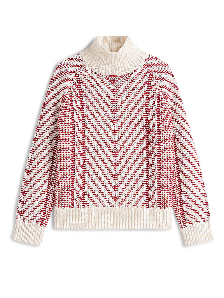 Rollkragenpullover rot L damen