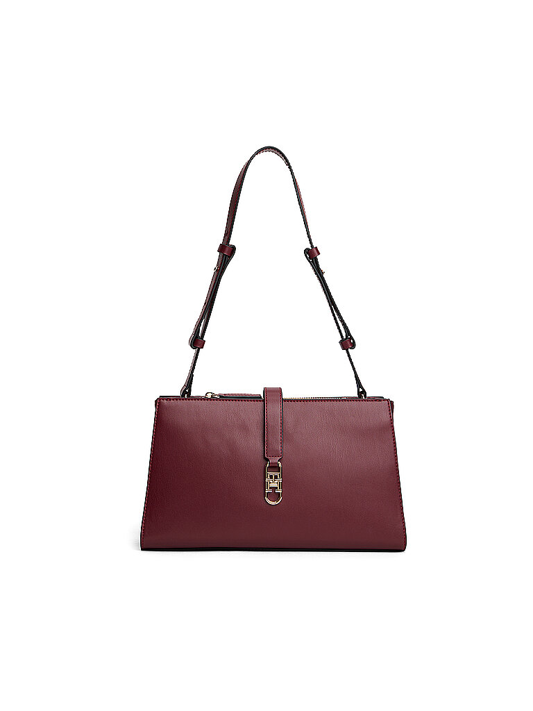 TOMMY HILFIGER Tasche - Schultertasche TH LIBRE dunkelrot