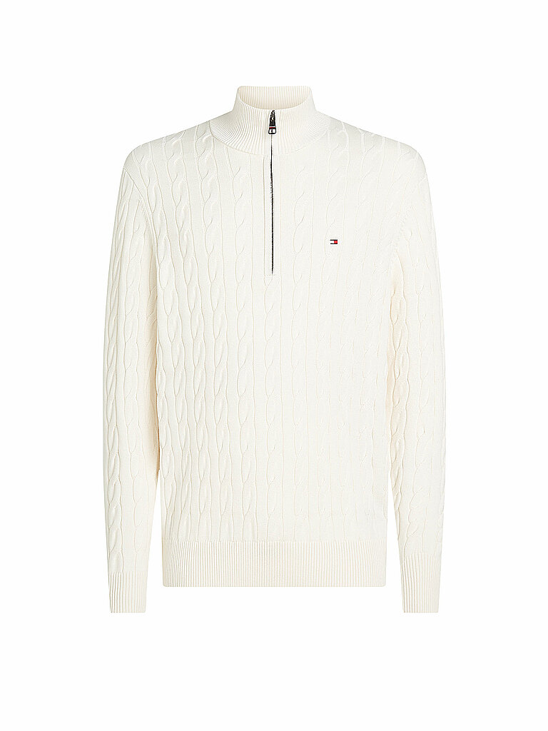 TOMMY HILFIGER Troyer Pullover  creme | S