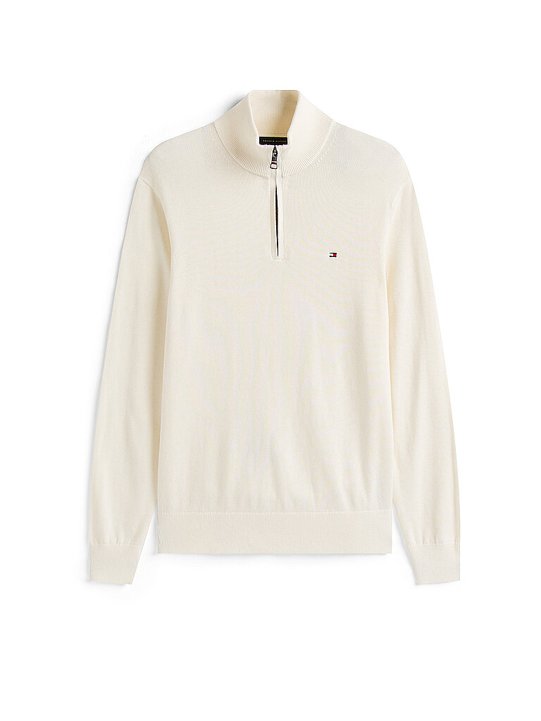 Tommy Hilfiger Quarter Zip Sweater Cream