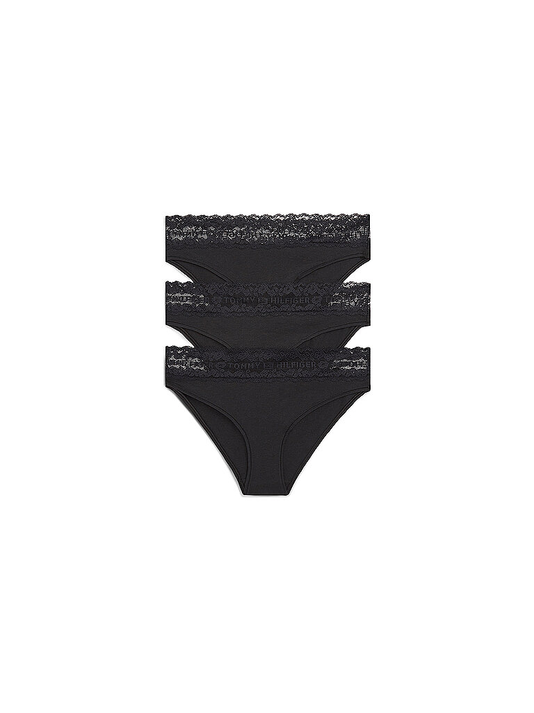Slips 3er Pkg. black schwarz M damen