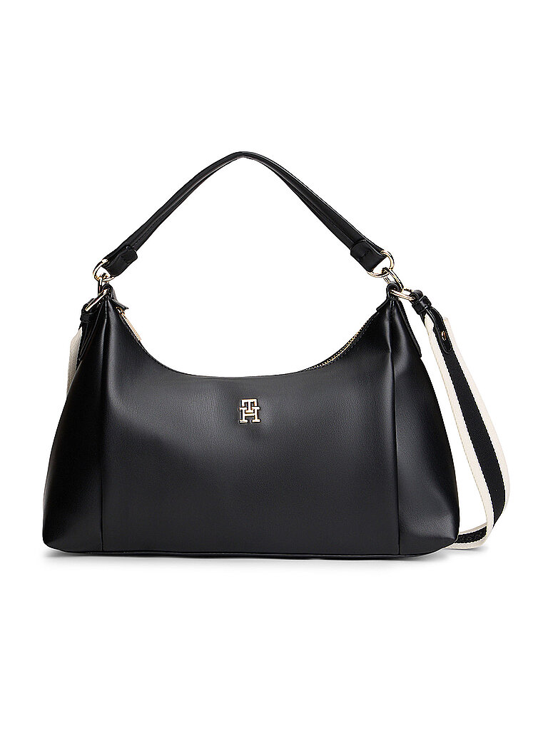 TOMMY HILFIGER Tasche - Hobo Bag TH ESSENTIAL schwarz