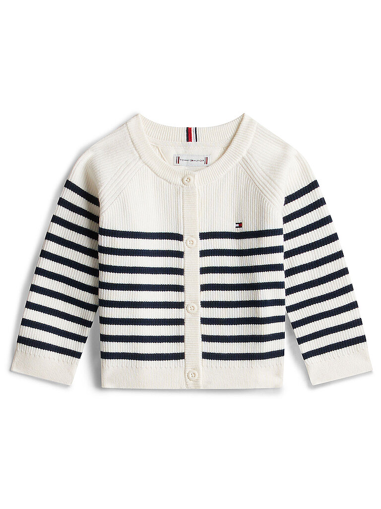 TOMMY HILFIGER Baby Strickjacke weiss | 74