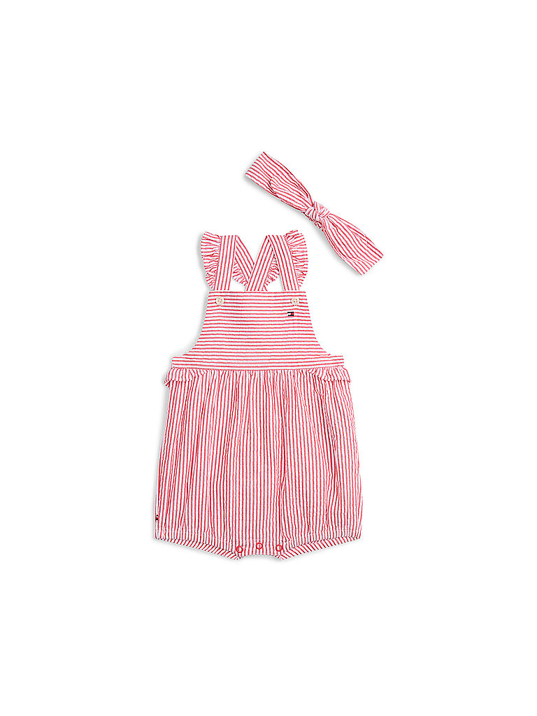 TOMMY HILFIGER Baby Body mit Haarband rot | 68