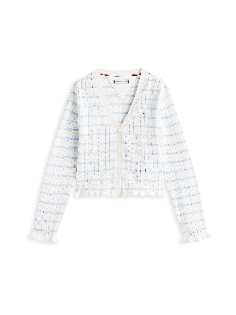 TOMMY HILFIGER Mädchen Cardigan weiss | 176