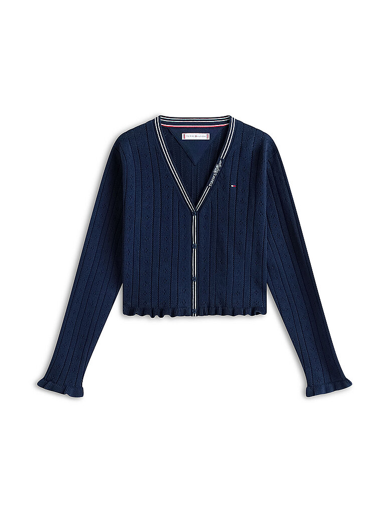 TOMMY HILFIGER Mädchen Cardigan dunkelblau | 140