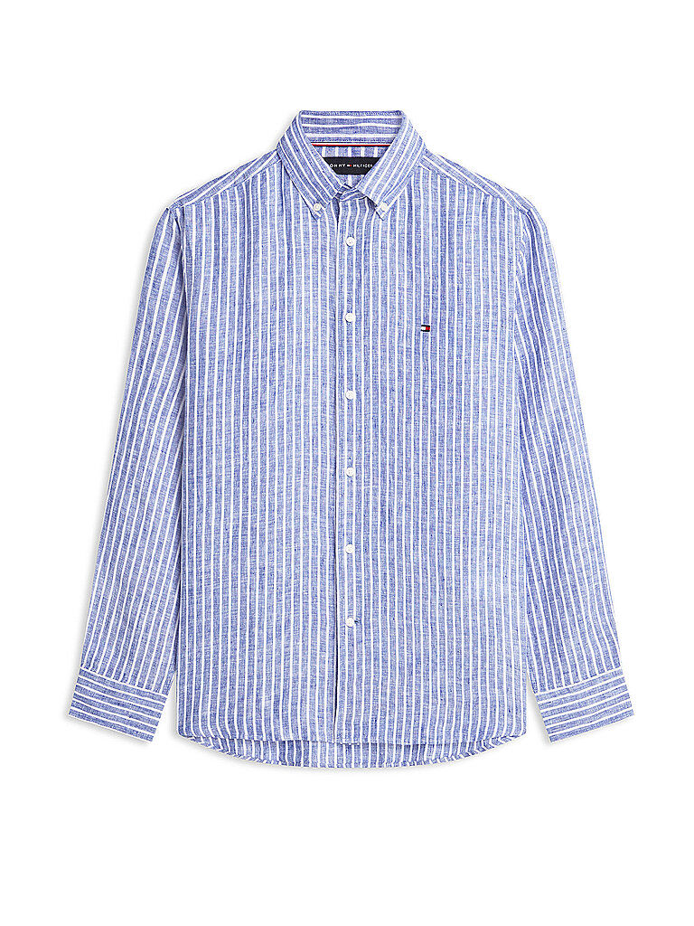 Leinenhemd blau S herren