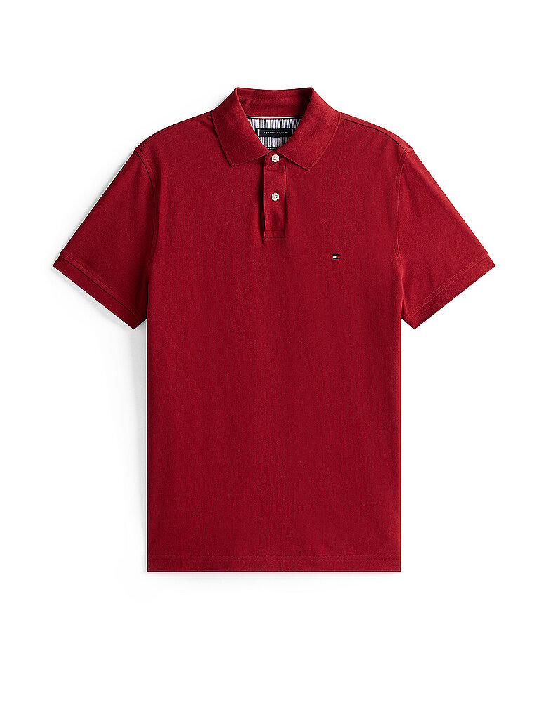 TOMMY HILFIGER Poloshirt Regular Fit dunkelrot | M