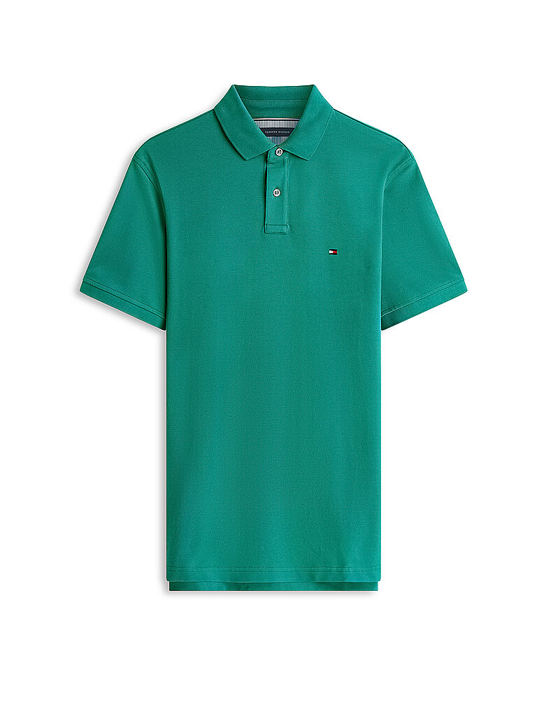 TOMMY HILFIGER Poloshirt Regular Fit petrol | S