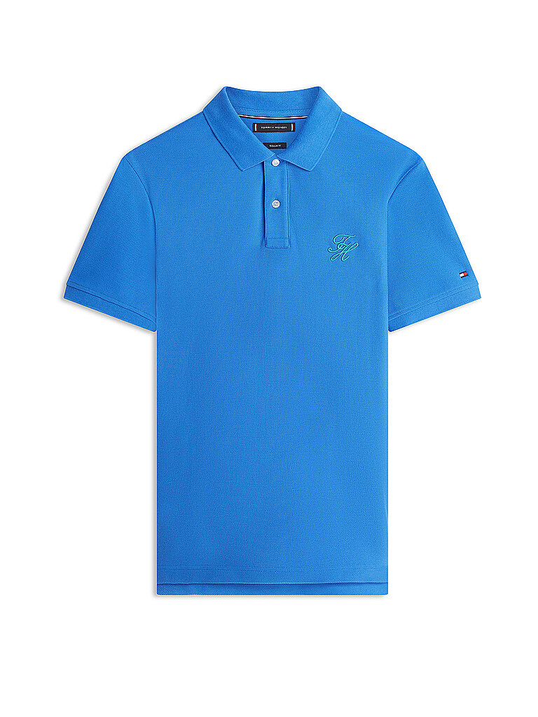 TOMMY HILFIGER Poloshirt TH SCRIPT blau | S