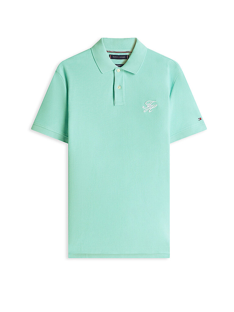 Poloshirt TH SCRIPT türkis XL herren
