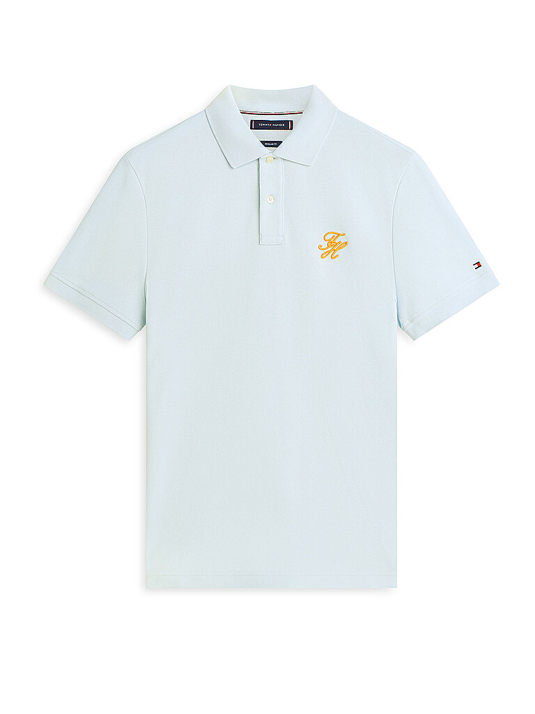 TOMMY HILFIGER Poloshirt TH SCRIPT hellblau | S