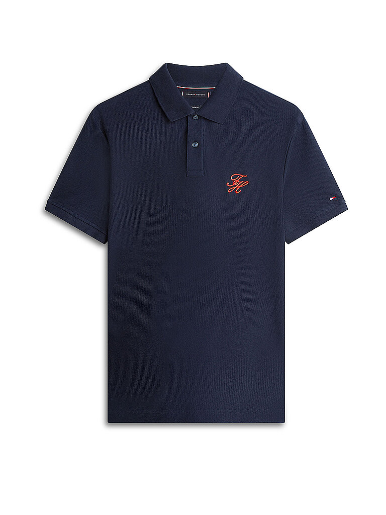TOMMY HILFIGER Poloshirt TH SCRIPT dunkelblau | S