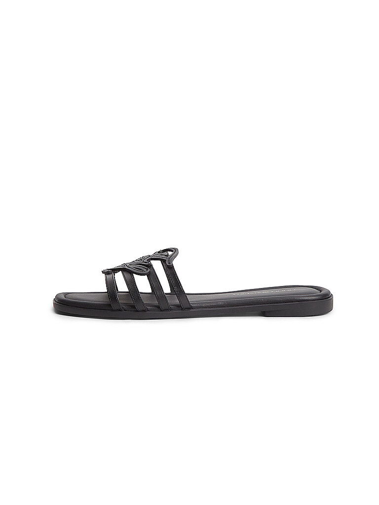 TOMMY HILFIGER Pantoletten TH SCRIPT schwarz | 41