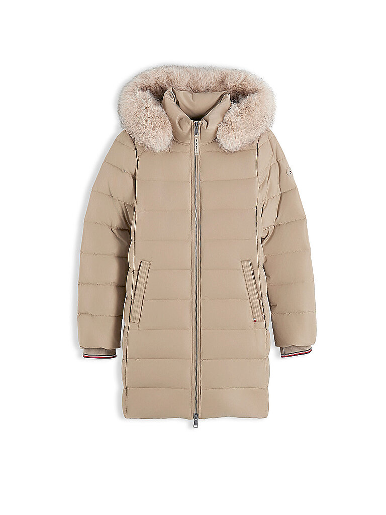 TOMMY HILFIGER Daunenmantel TYRA beige | M