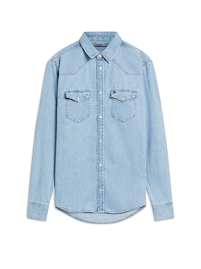 TOMMY HILFIGER Jeanshemd  hellblau | S