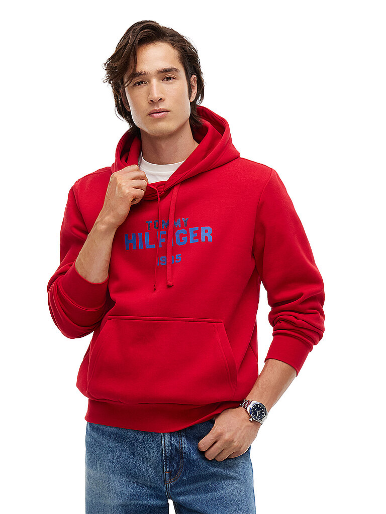 TOMMY HILFIGER Kapuzensweater - Hoodie rot | S