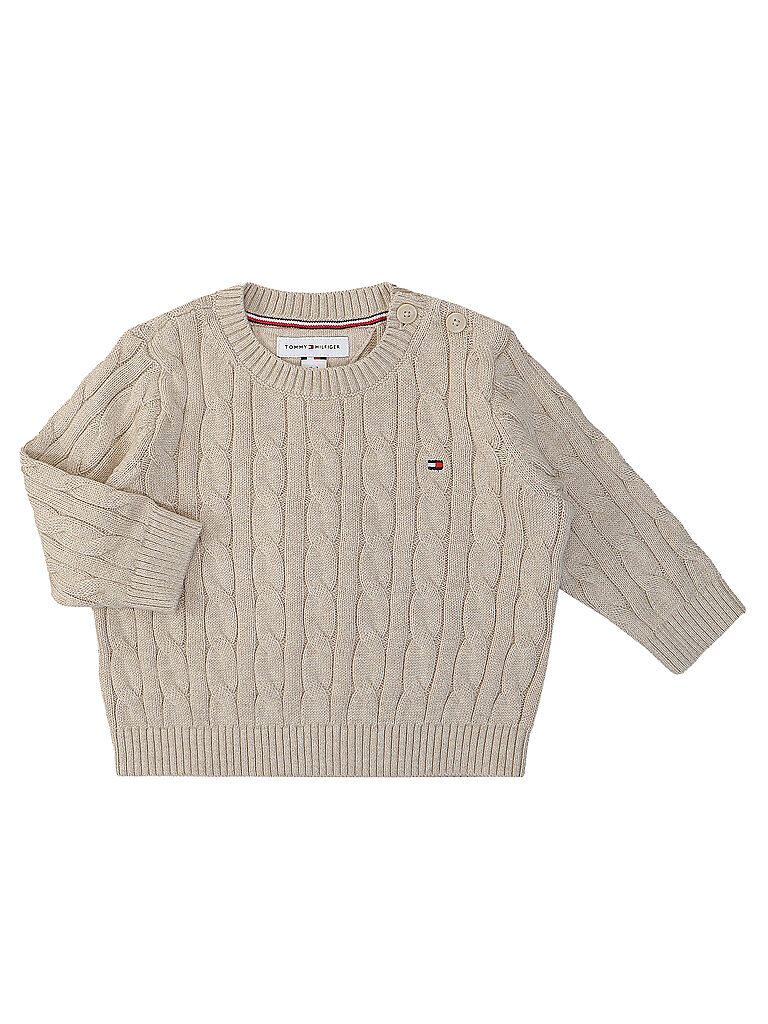 TOMMY HILFIGER Baby Strickjacke beige | 68