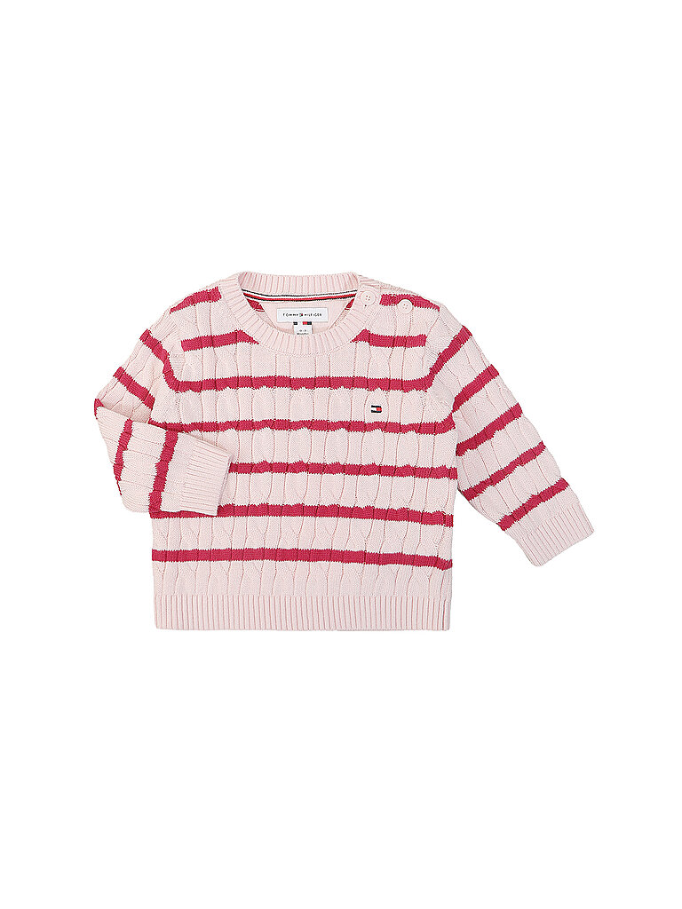 TOMMY HILFIGER Baby Strickjacke rosa | 86