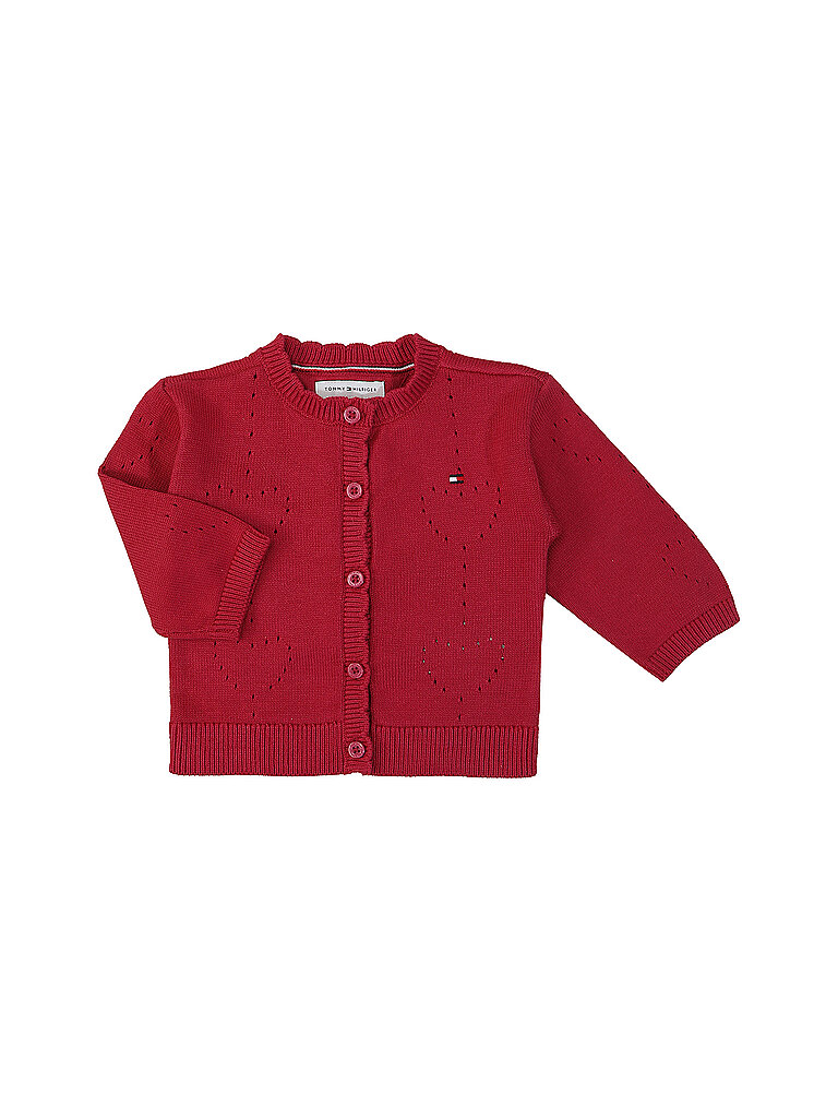 TOMMY HILFIGER Baby Strickjacke rot | 68