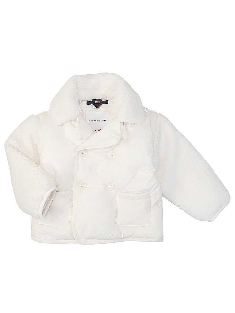 TOMMY HILFIGER Baby Jacke  weiss | 92
