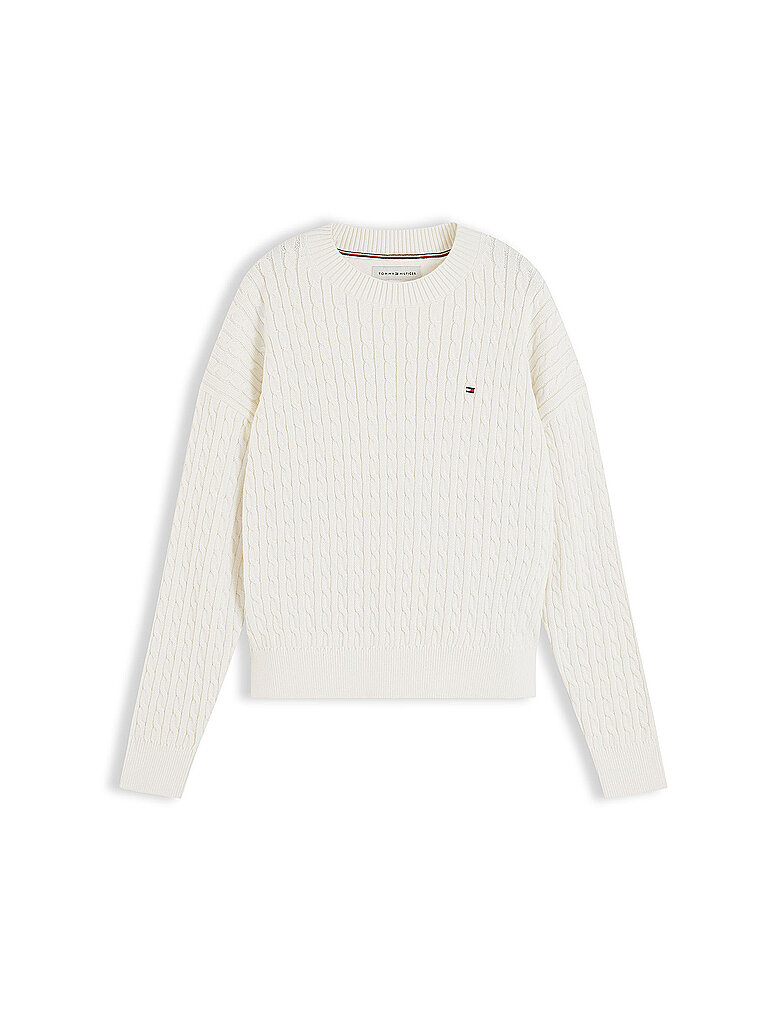 TOMMY HILFIGER Mädchen Pullover creme | 140