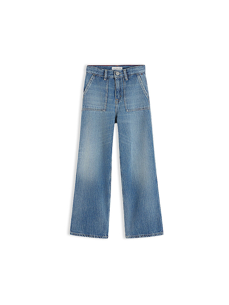 TOMMY HILFIGER Mädchen Jeans Wide Fit  blau | 140
