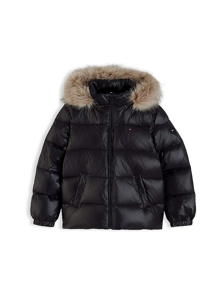 TOMMY HILFIGER Mädchen Steppjacke ESSENTIAL schwarz | 152