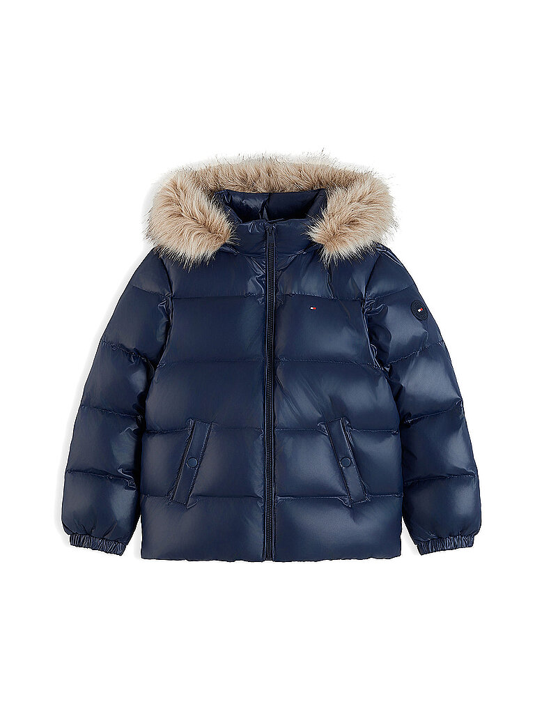 TOMMY HILFIGER Mädchen Steppjacke ESSENTIAL dunkelblau | 152