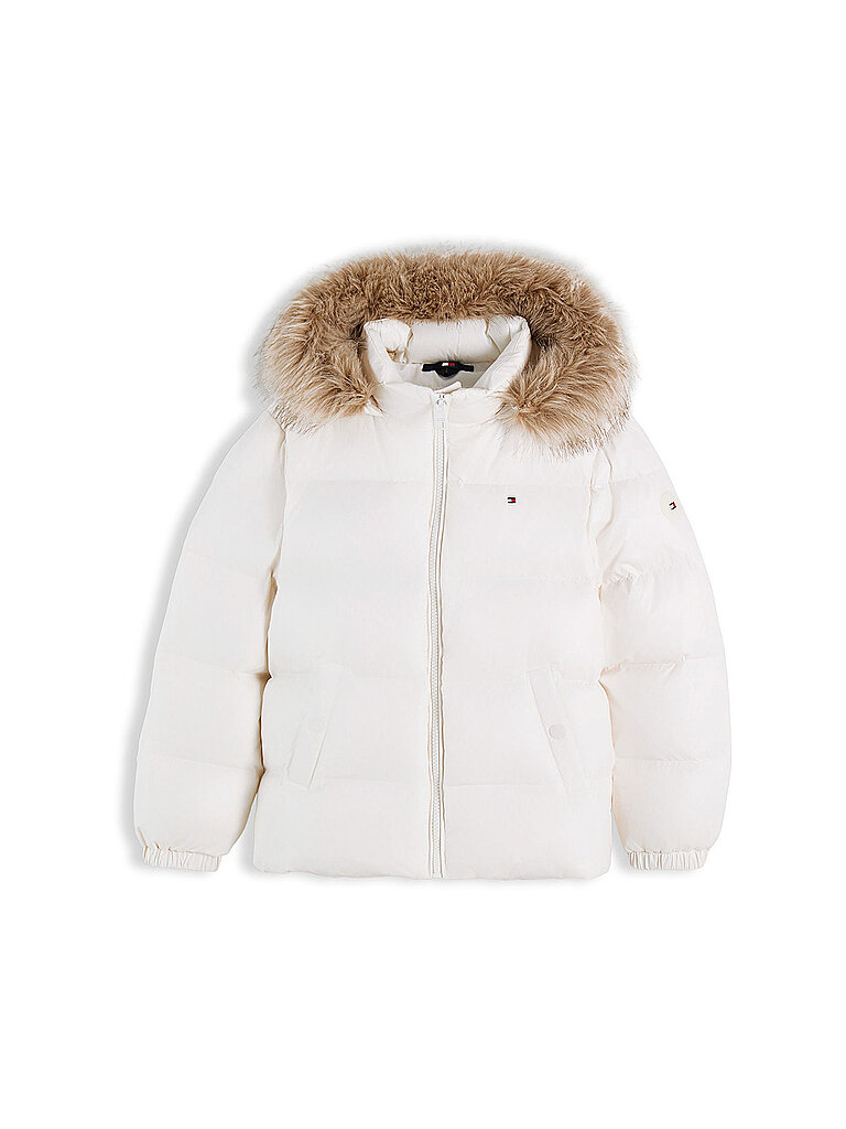 TOMMY HILFIGER Mädchen Steppjacke ESSENTIAL weiss | 164
