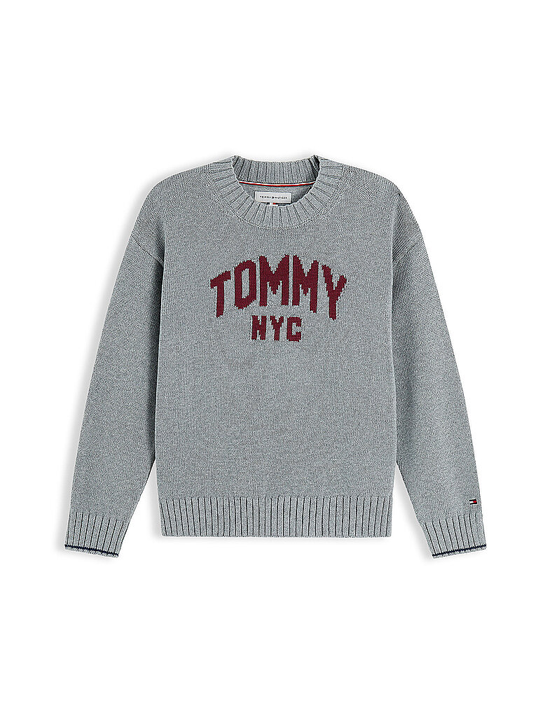 TOMMY HILFIGER Jungen Pullover grau | 140