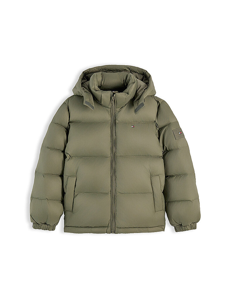 TOMMY HILFIGER Jungen Jacke  dunkelgrün | 164