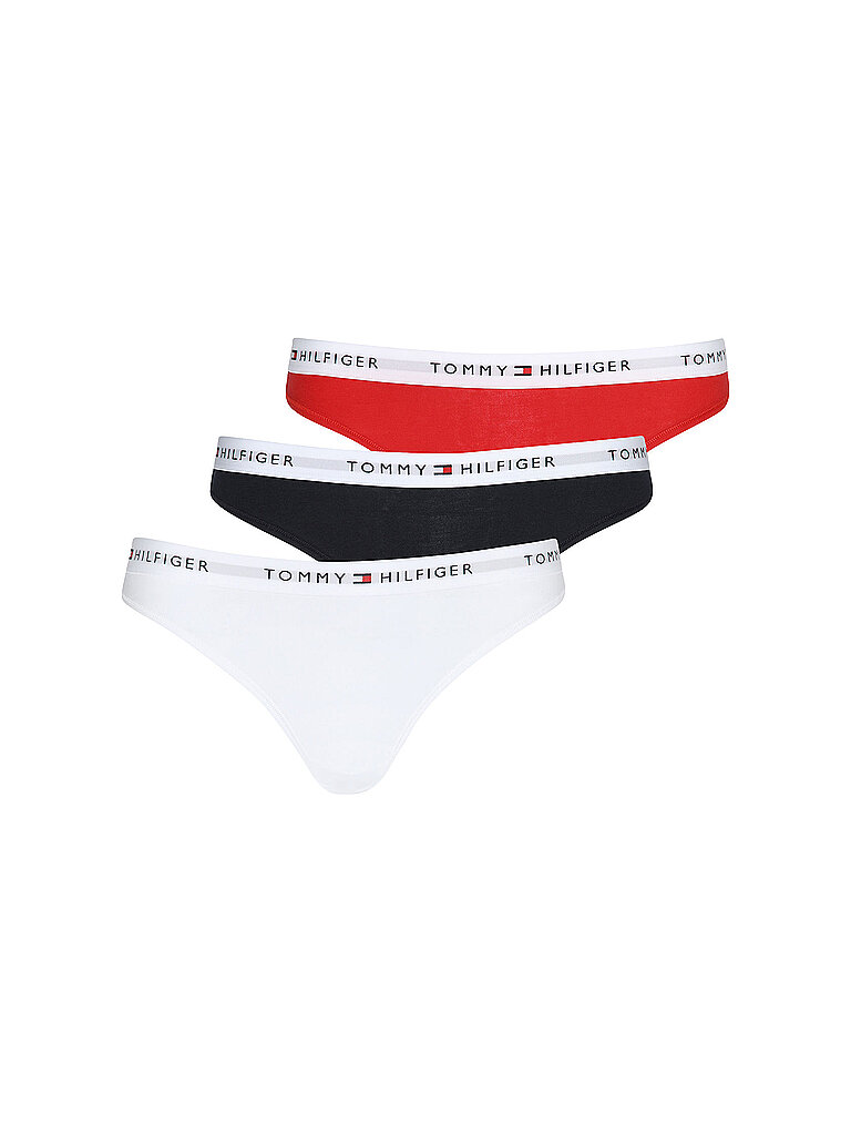 String 3er Pkg. white weiss S damen
