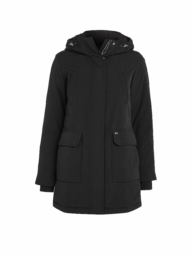 TOMMY JEANS Daunenparka schwarz | S