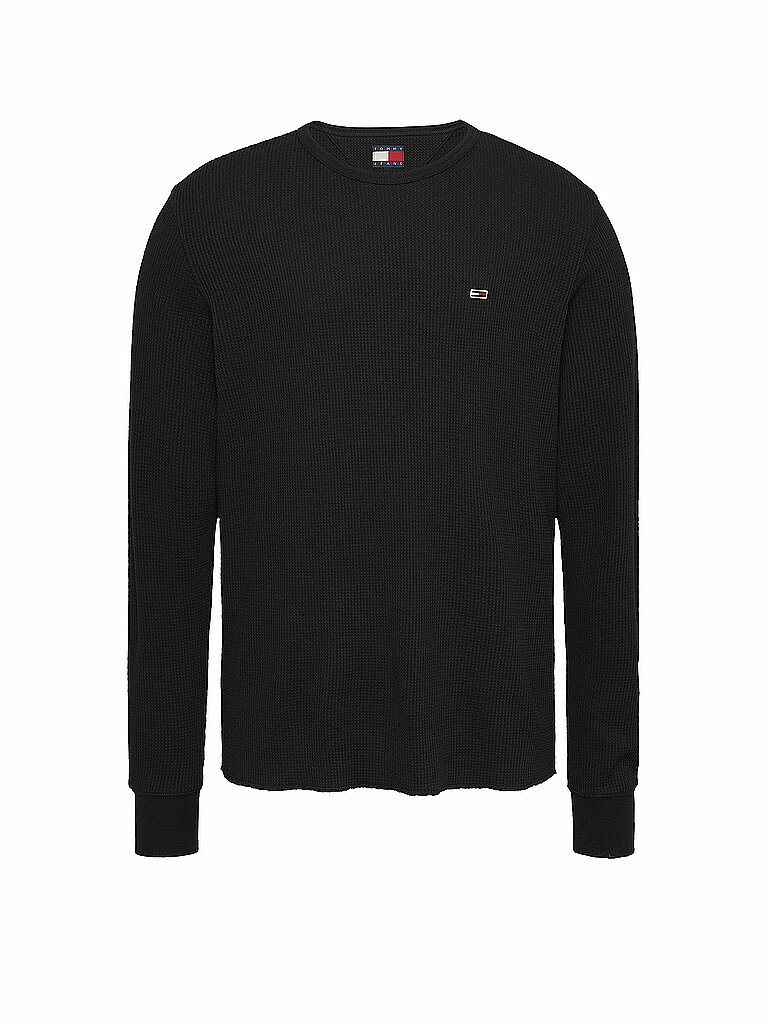 TOMMY JEANS Langarmshirt schwarz | S