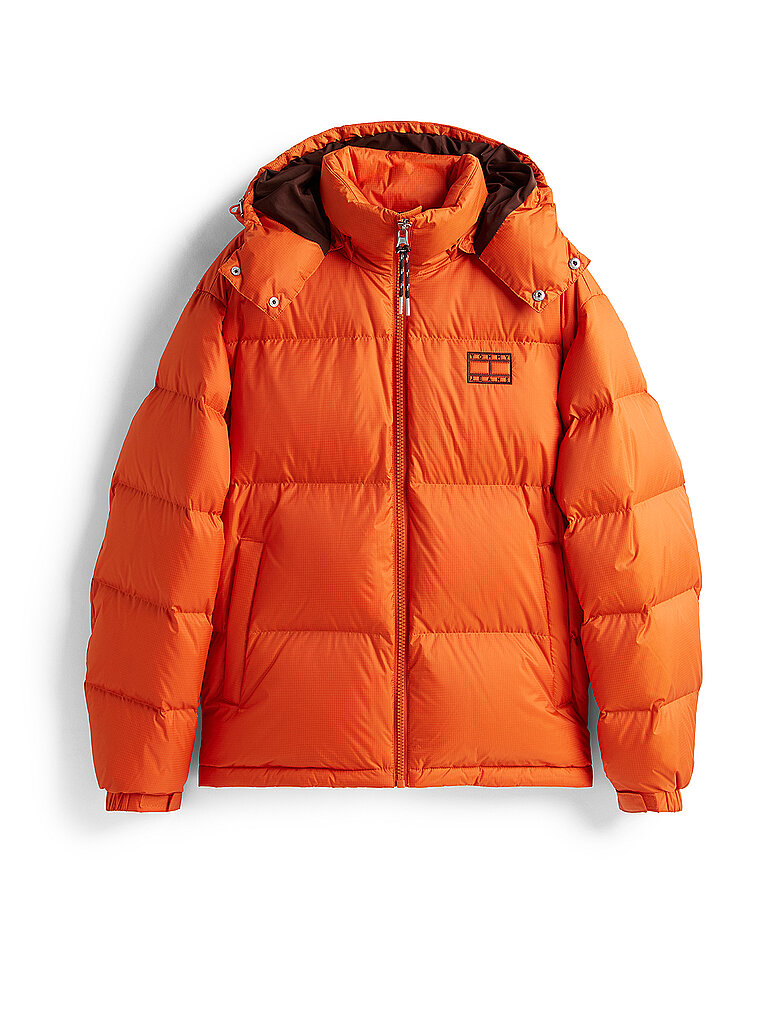 Daunensteppjacke ALASKA orange S herren