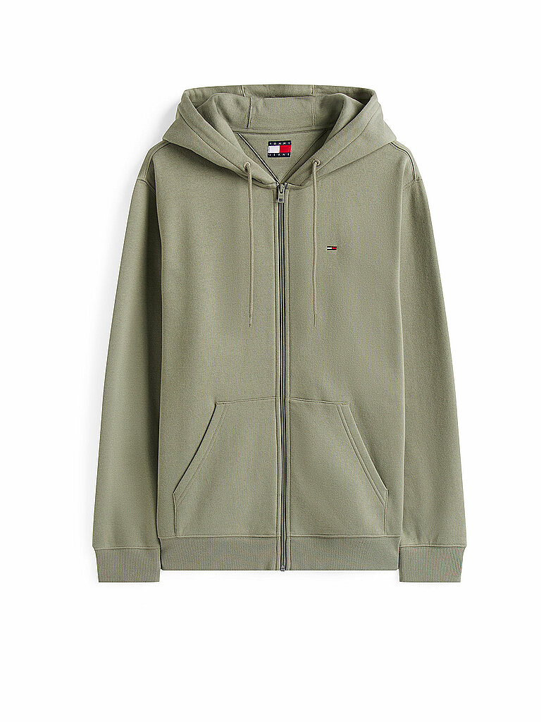 TOMMY JEANS Sweatjacke  olive | S
