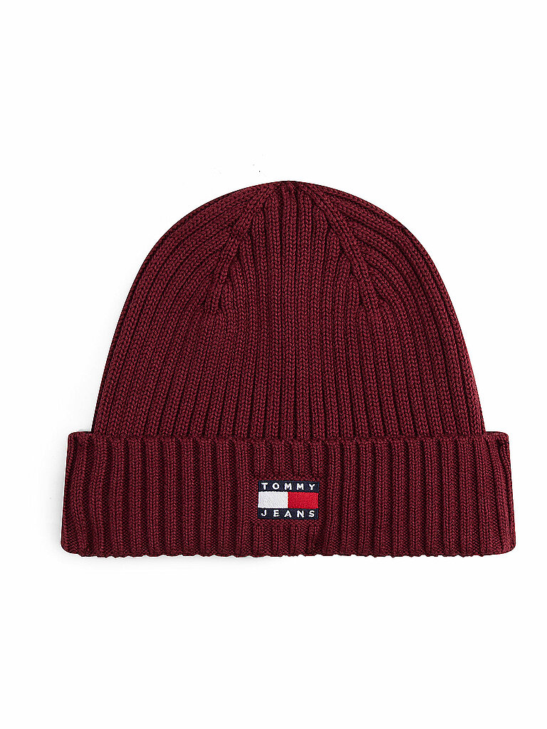 TOMMY JEANS Mütze - Haube  dunkelrot