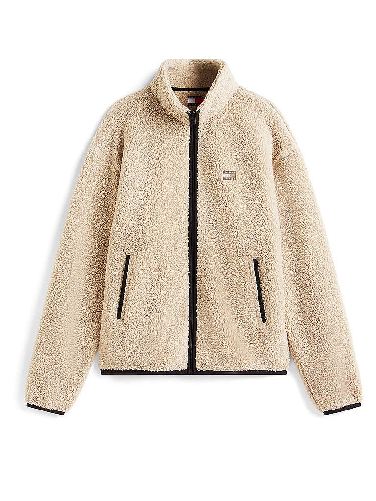 TOMMY JEANS Fleecejacke creme | S