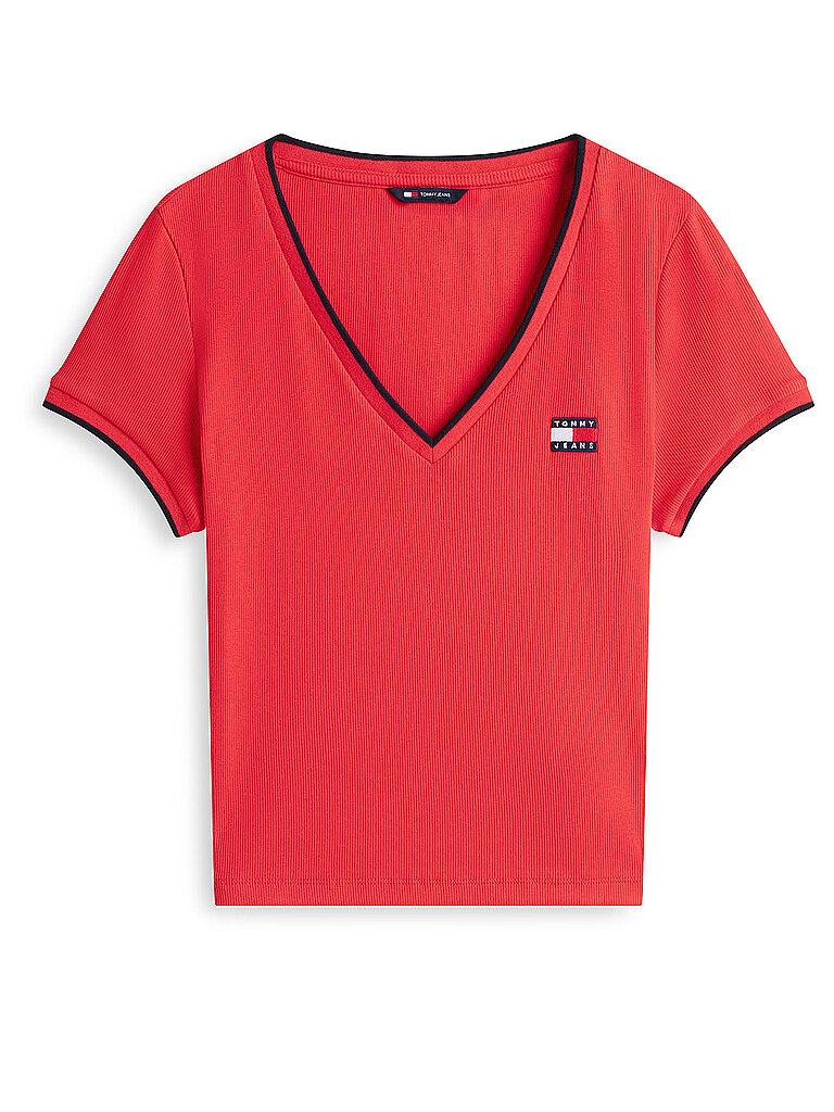 TOMMY JEANS T-Shirt rot XL damen