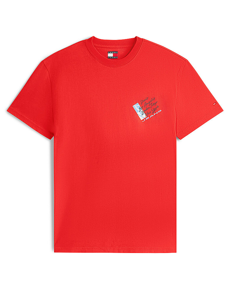 TOMMY JEANS T-Shirt rot M herren