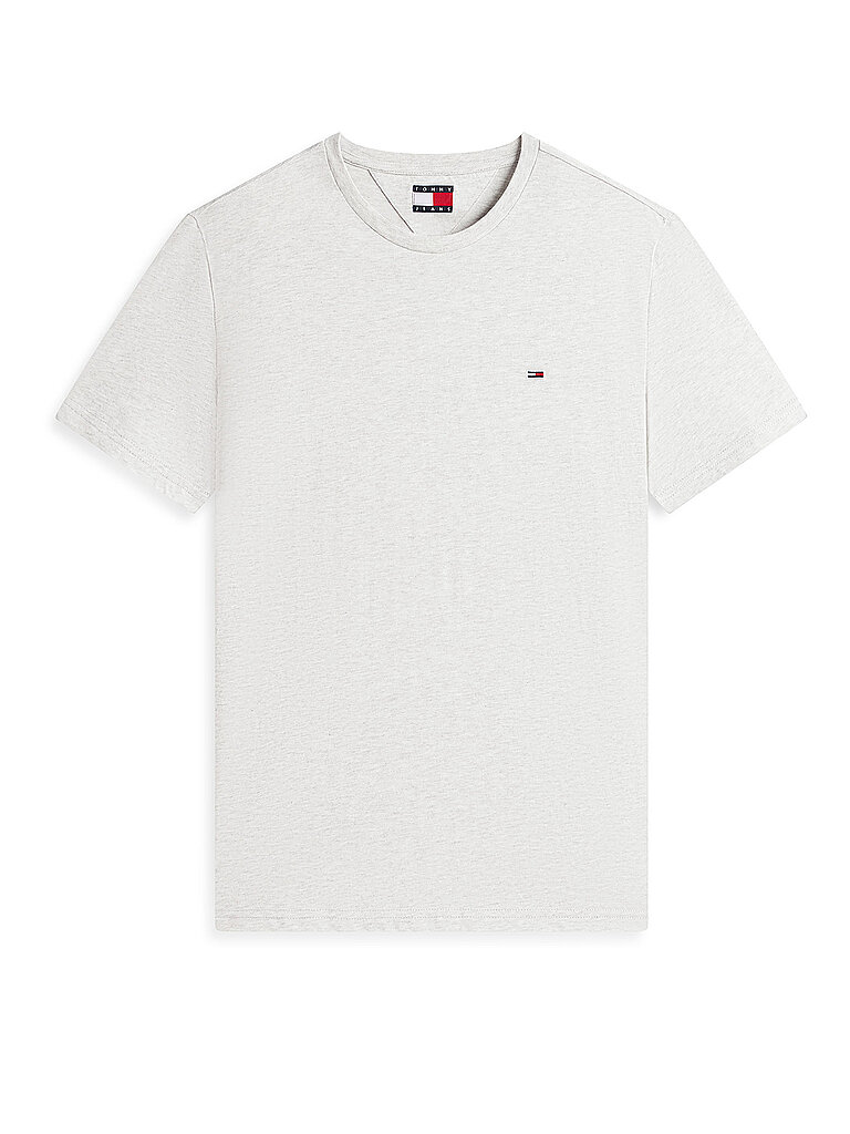 TOMMY JEANS T-Shirt Slim Fit hellgrau | XS