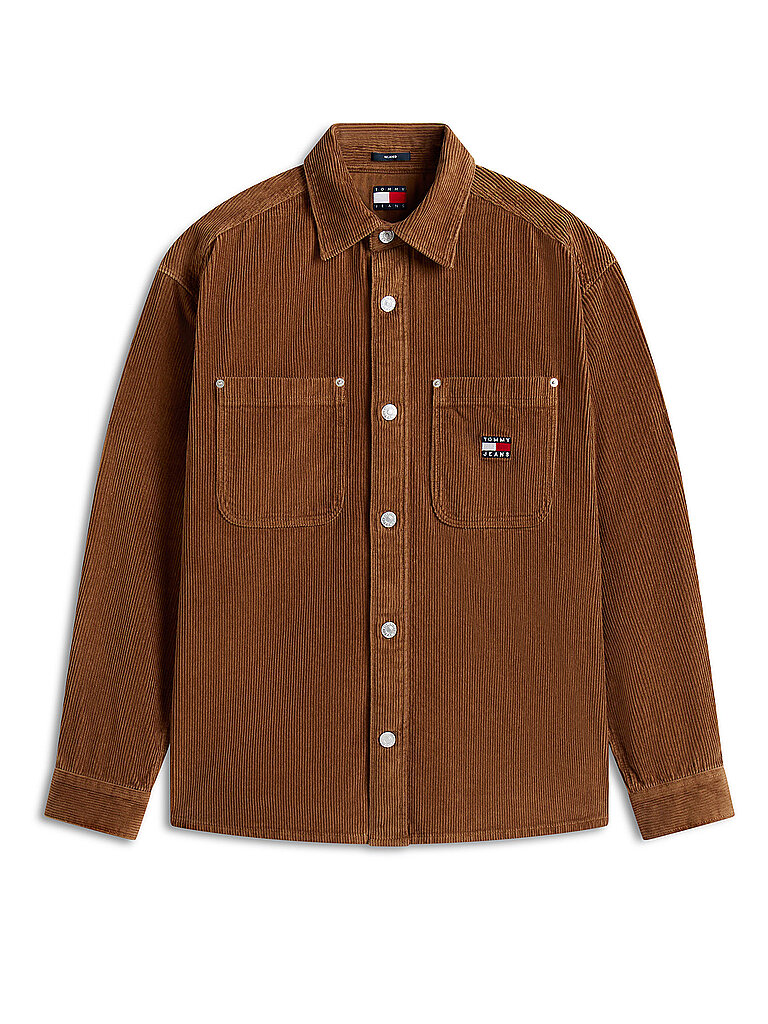 Overshirt hellbraun S herren